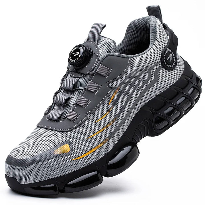 Men's Rotary Button Safety Trainer Shoes-MODAUTLET
