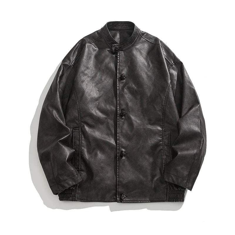 Men's Vintage Leather Jacket - Classic Style