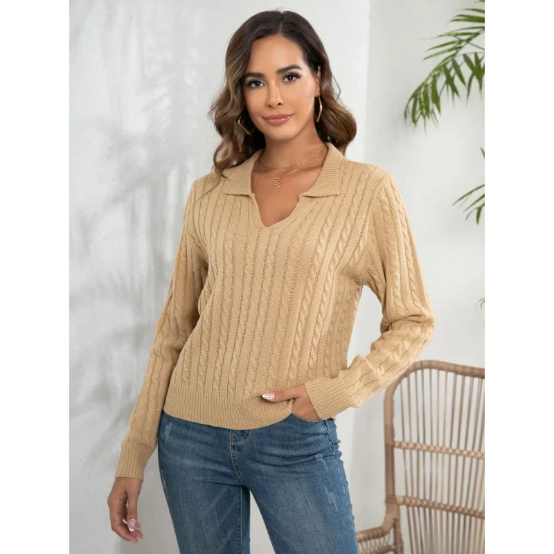 Women's Classic Toledo Sweater - Timeless Style & Comfort Beige