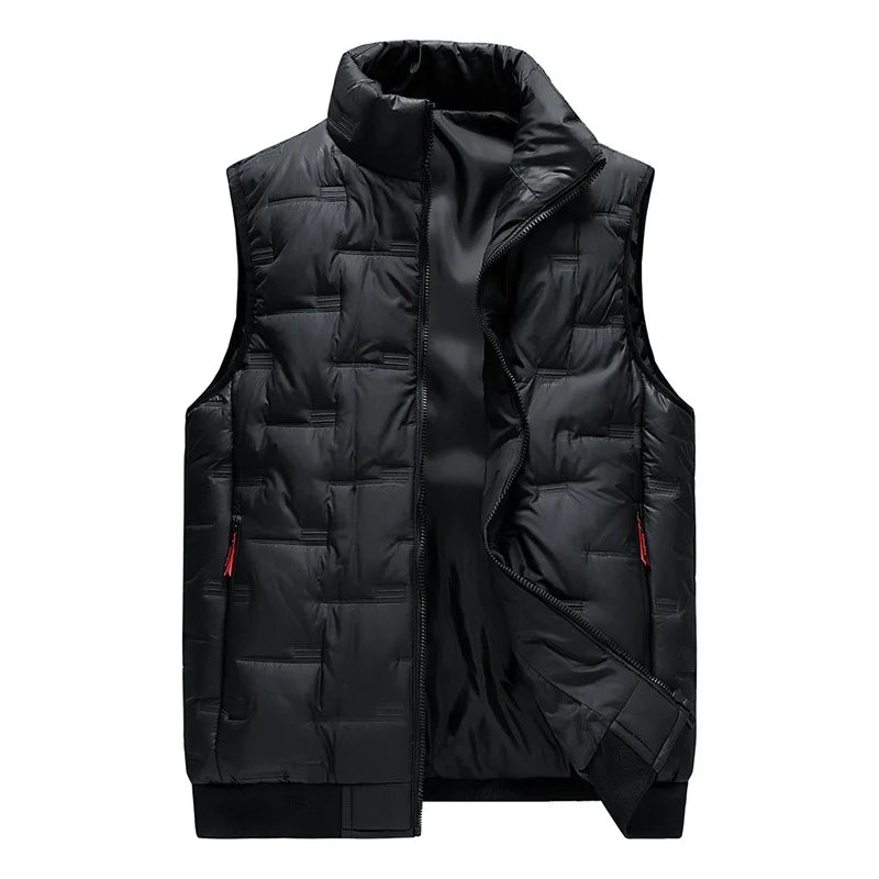 Men's Stylish Orviano Vest - Versatile and Comfortable Outerwear Black