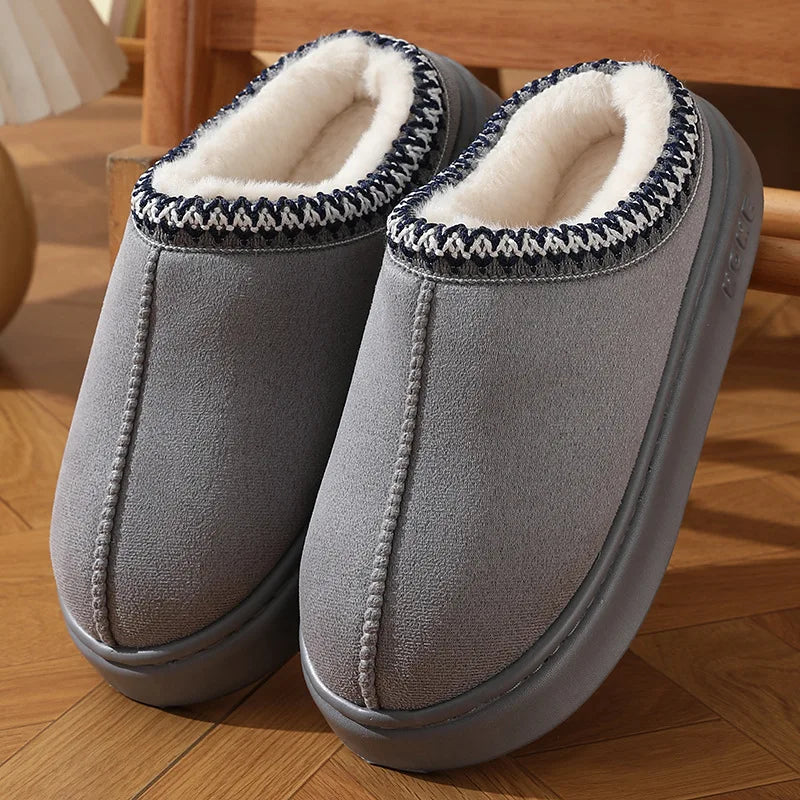 Avery Cozy Ugg Slippers Gray