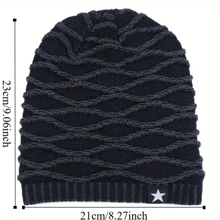 Unisex Fur-Lined Slouchy Winter Beanie-MODAUTLET