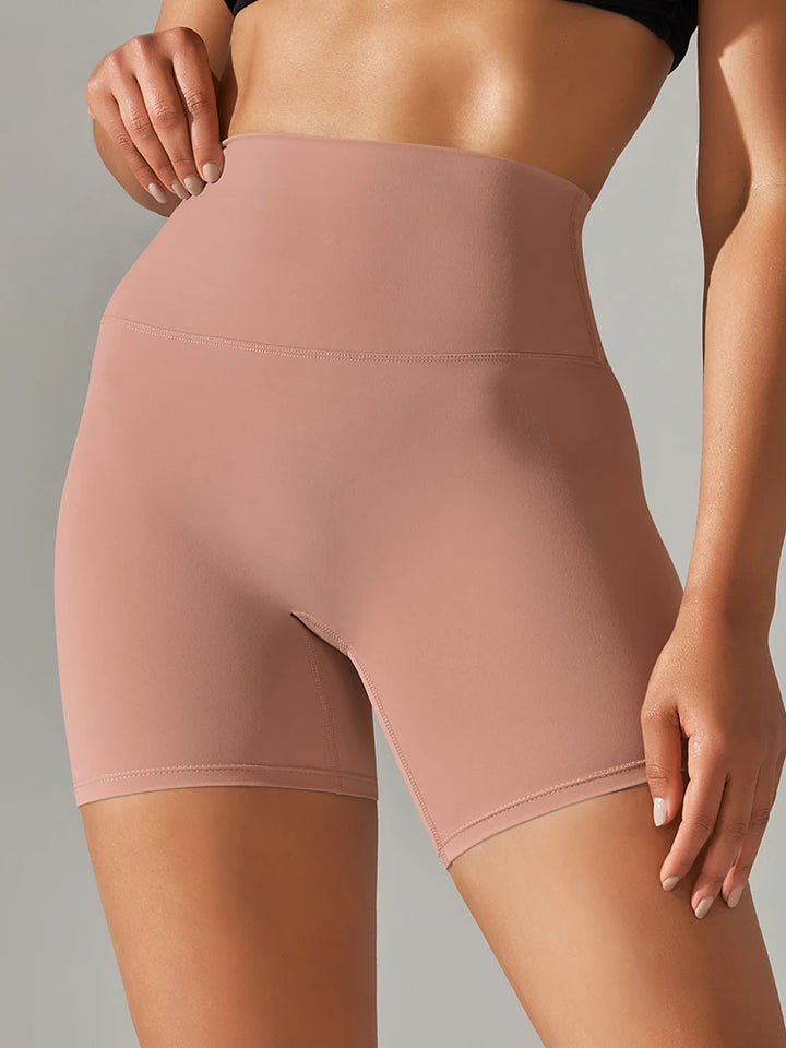 Women's High Waist Squat Proof Yoga Shorts for Fitness and Cycling