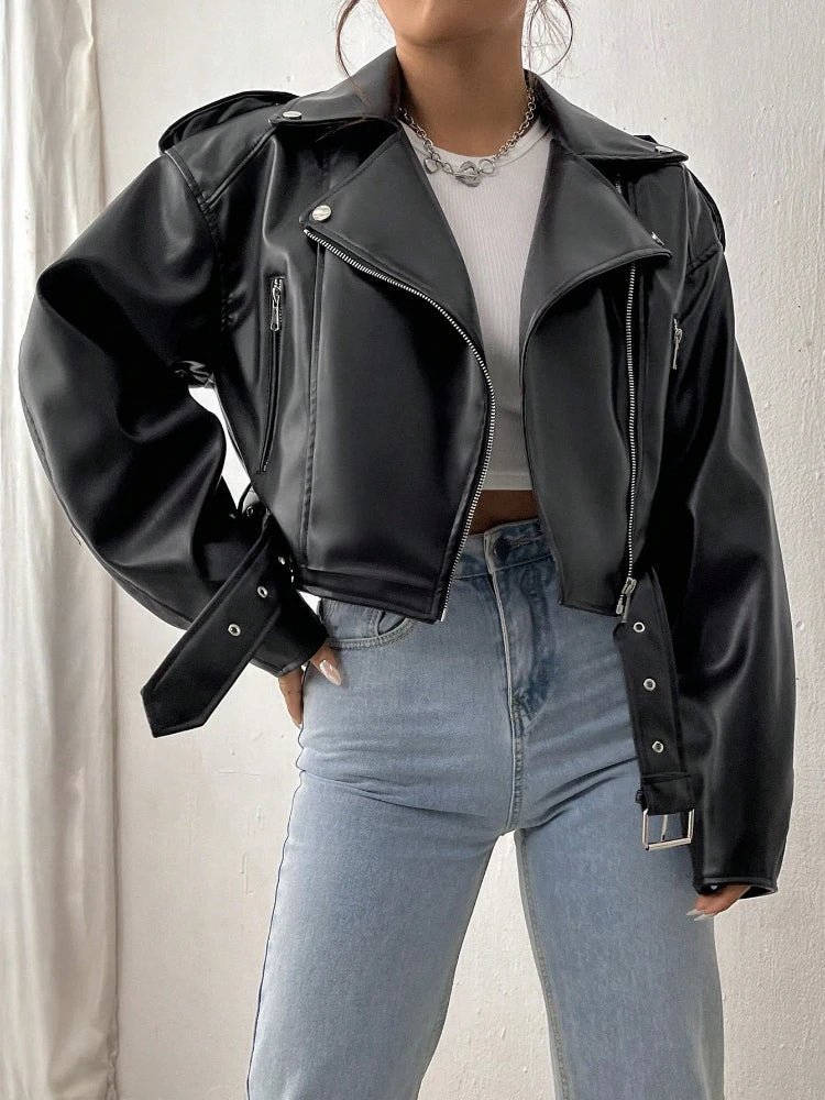 Casual Women's Leather Jacket