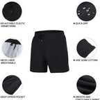 Men's Quick Dry Swim Trunks With Zipper Pockets Premium