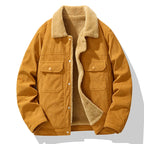 Men's Corduroy Jacket - Stylish and Comfortable Outerwear Amber