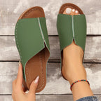 Women's Lightweight Travel Slip-On Sandals Green