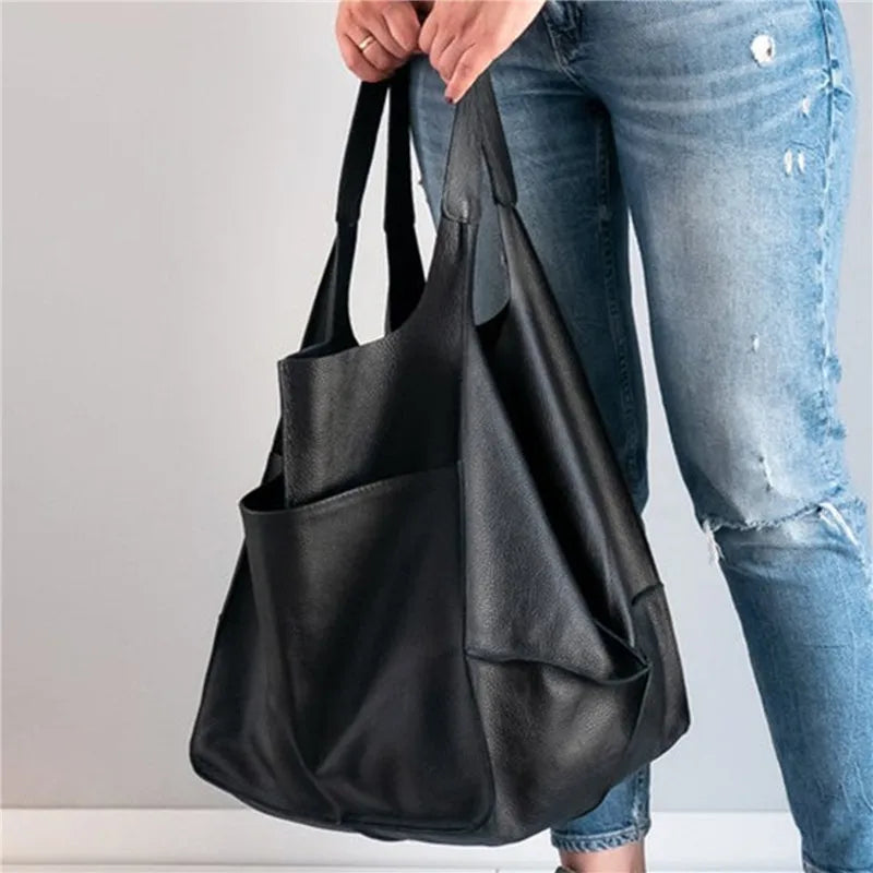 Timeless Vintage Leather Bag Classic Handbag Everyday-MODAUTLET