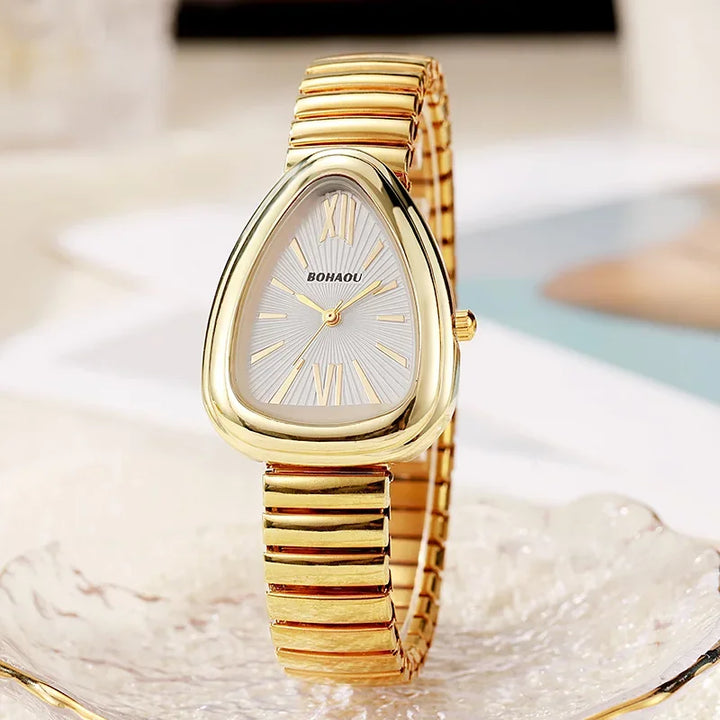 Elegant Serpent-Inspired Aura Timepiece-MODAUTLET