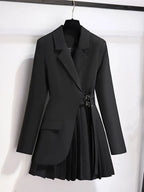 Chic Blazer & Pants Set ONLY Black coat 01
