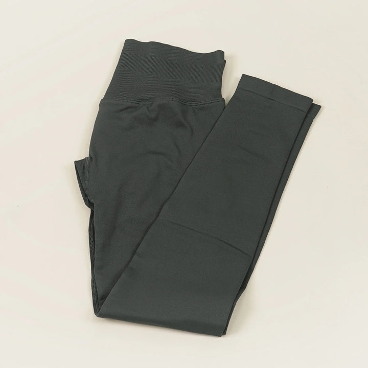 Women's Push-Up Low-Rise Seamless Yoga Leggings for Fitness Shark Gray