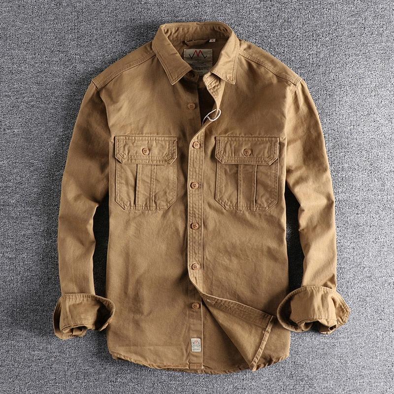 Archie | Classic Worker Shirt Sand