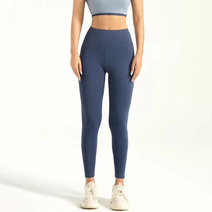 Women's Y2K High Waist Seamless Booty Lifting Gym Leggings Dark blue