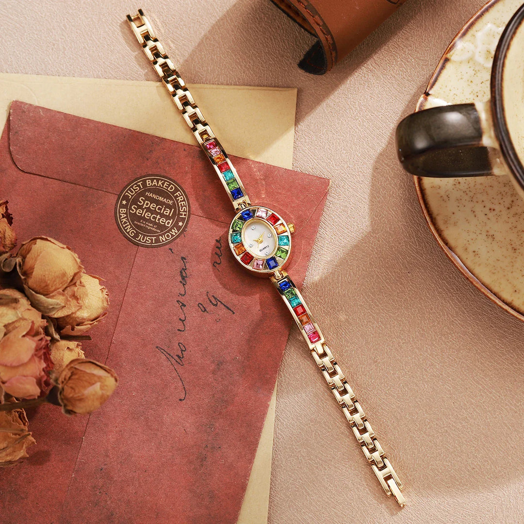Elegant Gemstone Timepiece-MODAUTLET