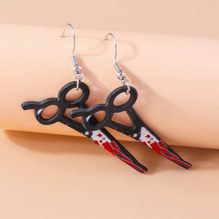 Spooky Blood Drip Earrings-MODAUTLET