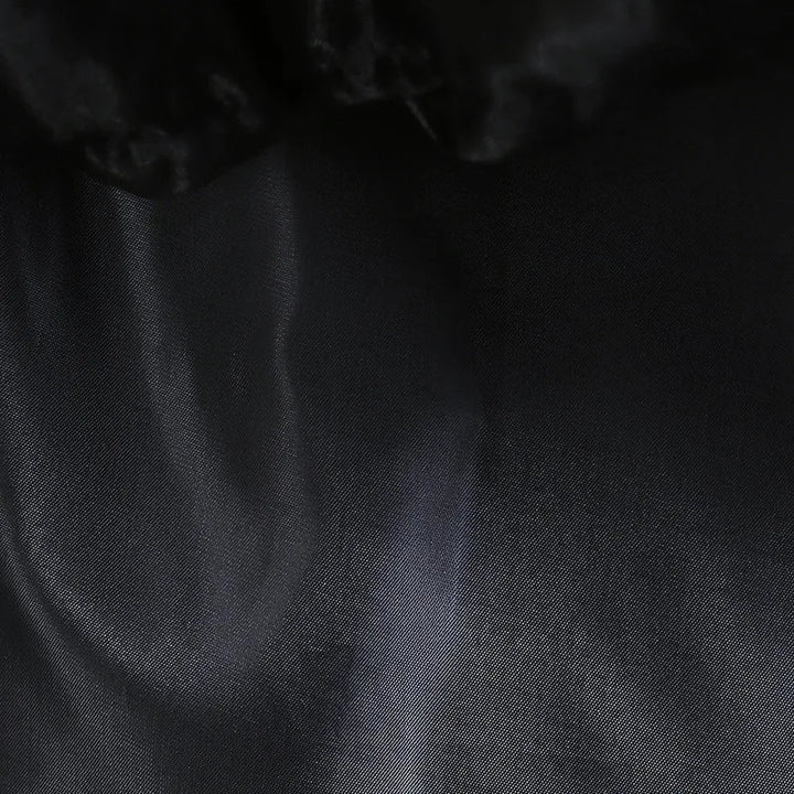 Halloween's Black Layered Cake Gown for Girls with Mesh Details