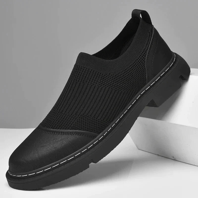 Men's Breathable Mesh Slip-On Sneakers-MODAUTLET