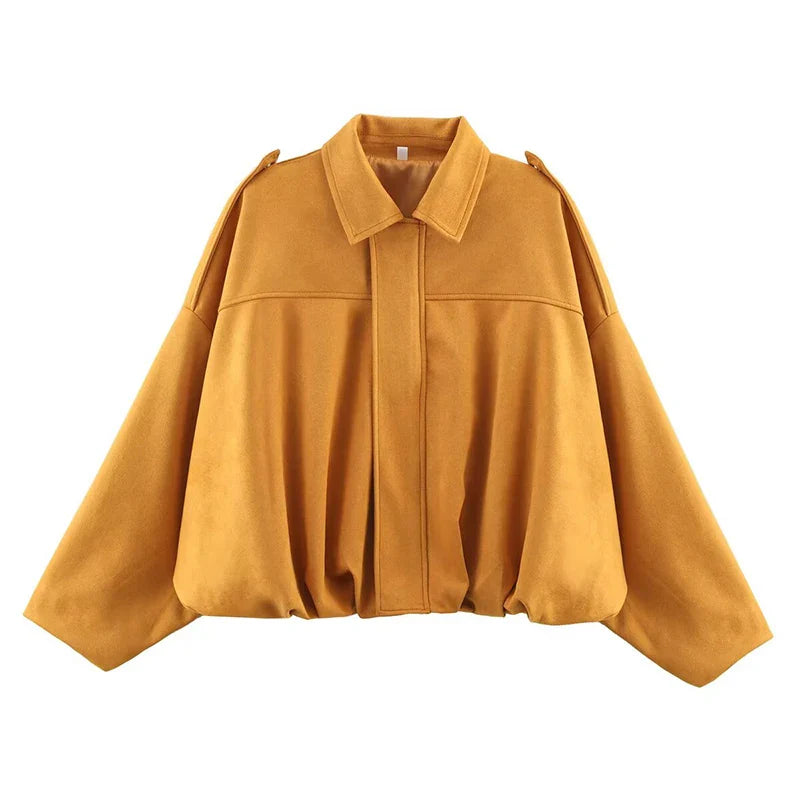 Josephine Stylish Bomber Jacket with Luxe Fabric & Bold Design