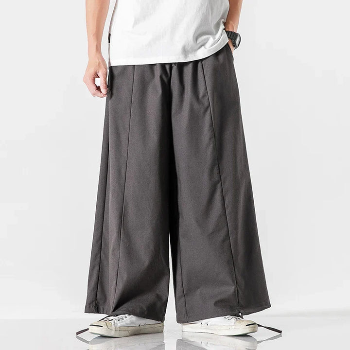 Men's Wide-Leg Japanese Pants - Suki Mirage Style-MODAUTLET