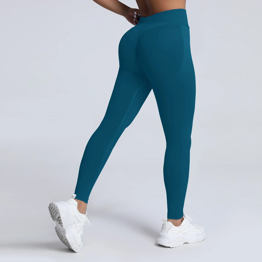 Women's Push-Up Low-Rise Seamless Yoga Leggings for Fitness