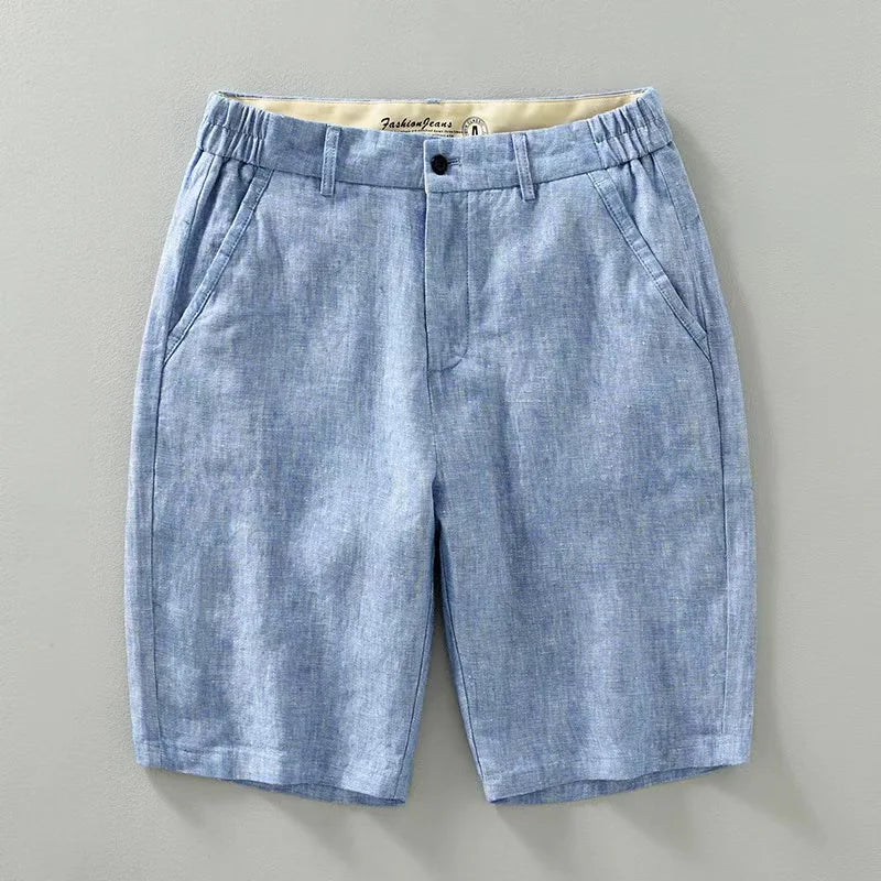 Men's Linen Napa Shorts-MODAUTLET