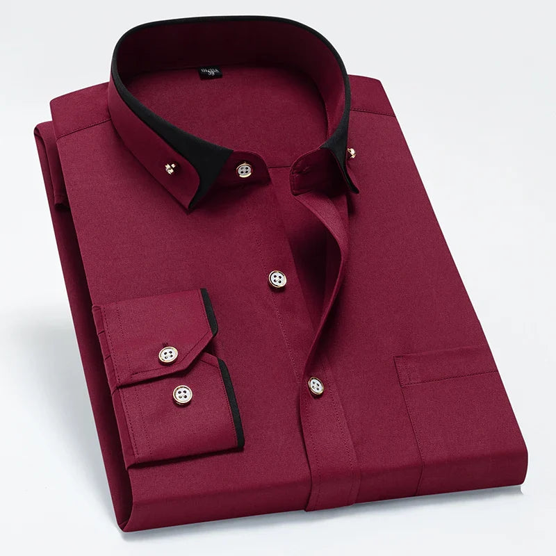 Men's Avant Garde Button-Down Shirt-MODAUTLET