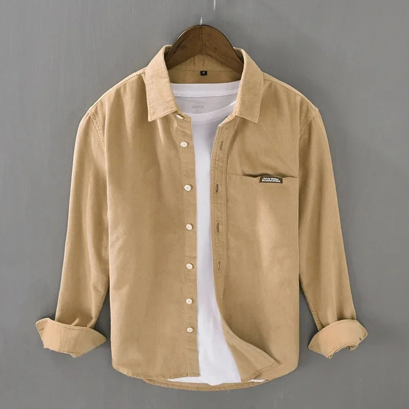 Men's Corduroy Shirt - Salerno Style-MODAUTLET