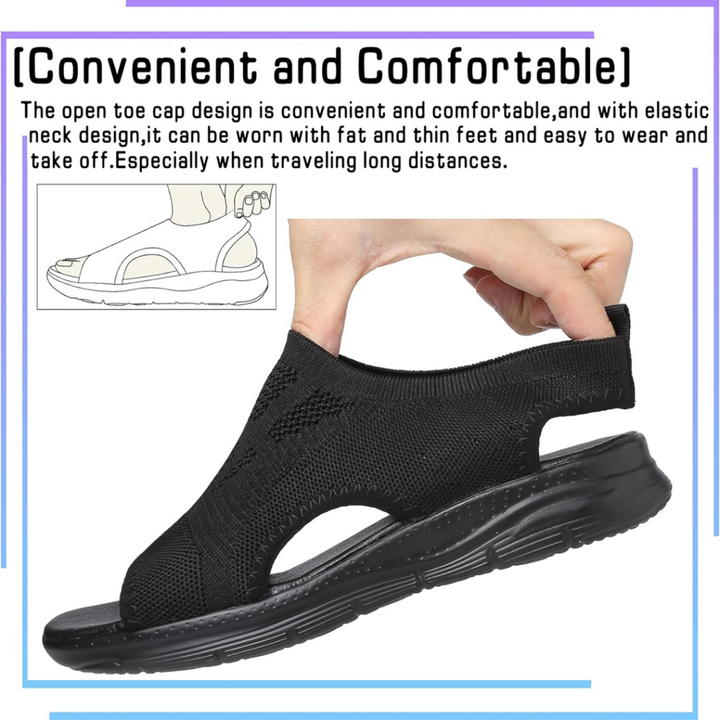 Women's Wide Fit Sport Sandals with Orthopedic Arch Support-MODAUTLET