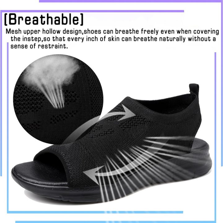 Women's Wide Fit Sport Sandals with Orthopedic Arch Support-MODAUTLET