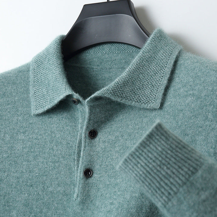 Men's Wool Polo Shirt - Stronner Style-MODAUTLET