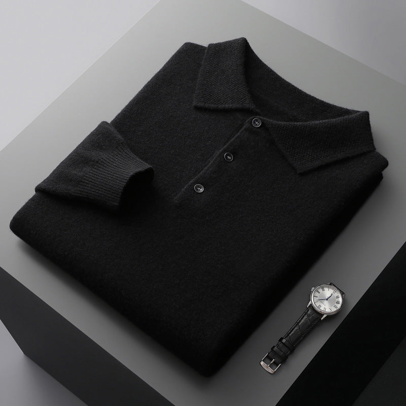Men's Wool Polo Shirt - Stronner Style