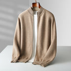 Men's Cashmere Zip Cardigan