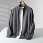 Men's Cashmere Zip Cardigan