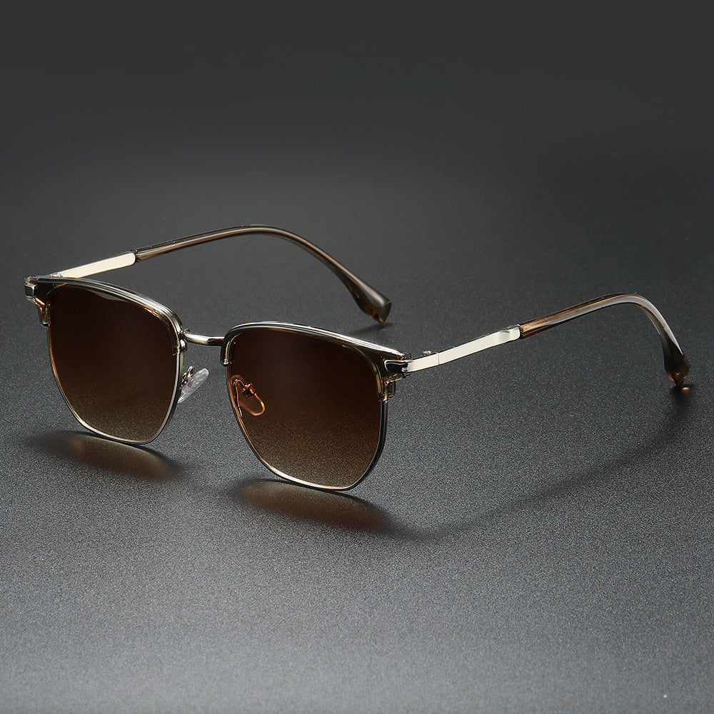 Stylish Clubmaster Sunglasses for Ultimate UV Protection Brown