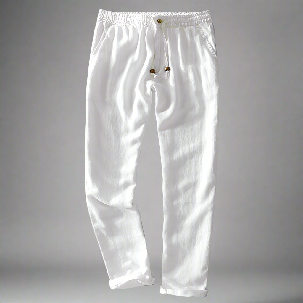 Men's Linen Pants - Lightweight and Breathable Summer Trousers