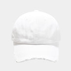 Distressed Vintage Cap White