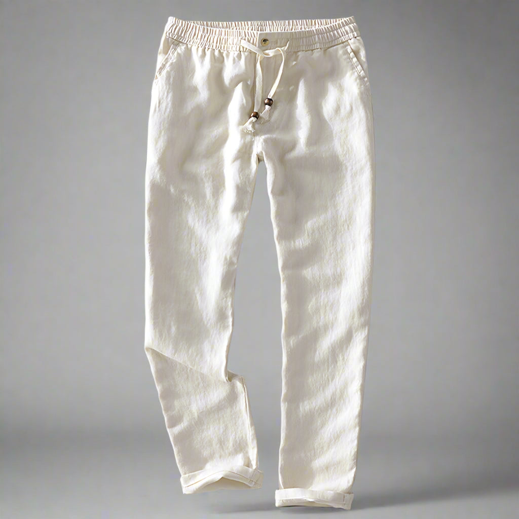 Men's Linen Pants - Lightweight and Breathable Summer Trousers