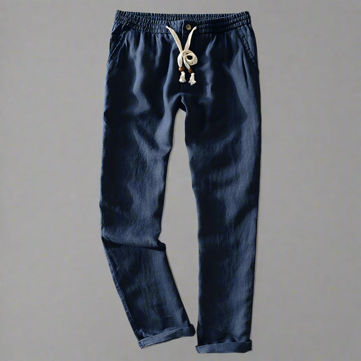 Men's Linen Pants - Lightweight and Breathable Summer Trousers-MODAUTLET