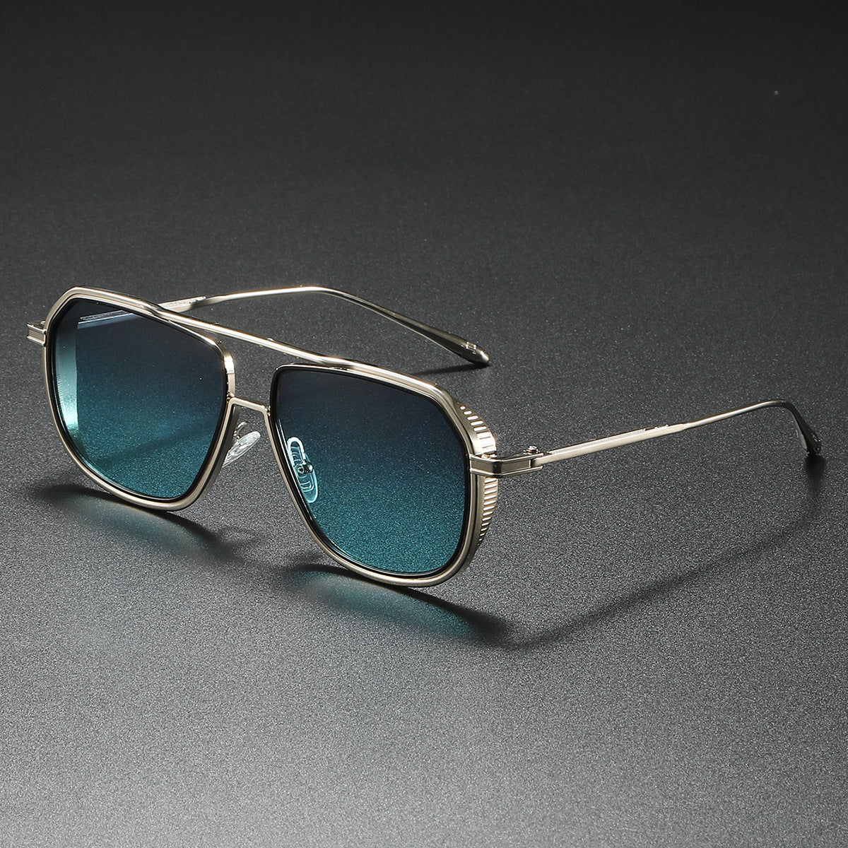 Stylish Aviator Sunglasses for Ultimate UV Protection Silver Blue