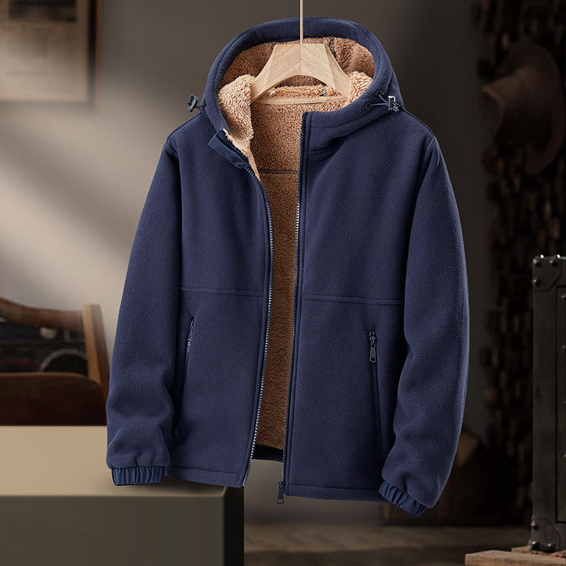 Collins Fleece Hoodie Blue