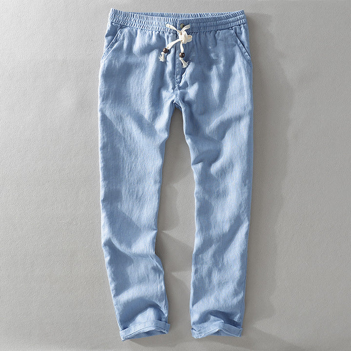 Men's Linen Pants - Lightweight and Breathable Summer Trousers-MODAUTLET