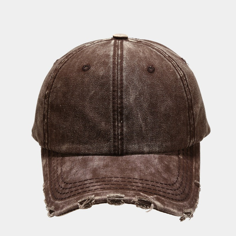 Distressed Vintage Cap Brown