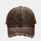Distressed Vintage Cap Brown