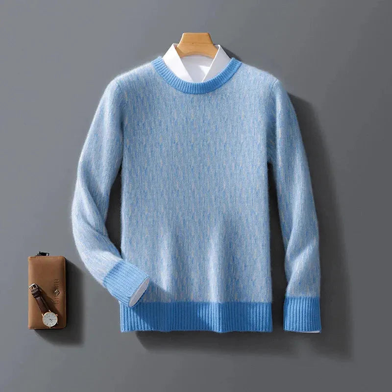 100% Cashmere Sweater for Ultimate Comfort Azure