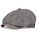 Unisex Casual Newsboy Hats grey One Size