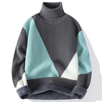 Men's Geo Knit Pullover Grey1