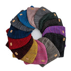 Unisex Striped Slouchy Winter Hat