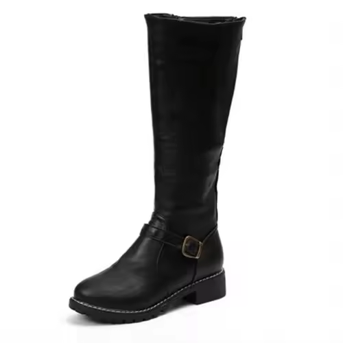Women Leather Knee High Boots-MODAUTLET