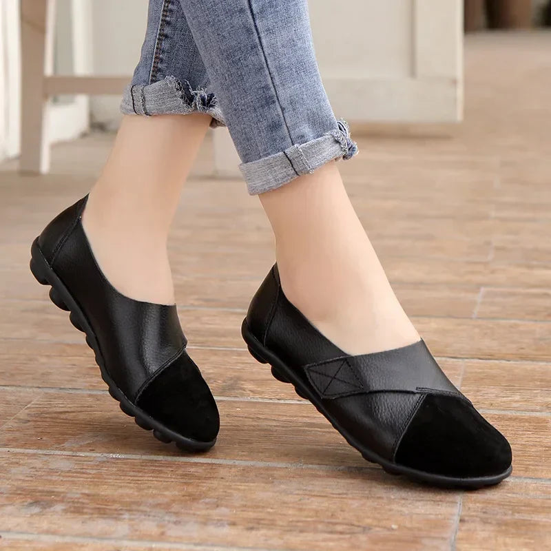 Women's Premium Leather Orthopedic Loafers - Comfy & Supportive