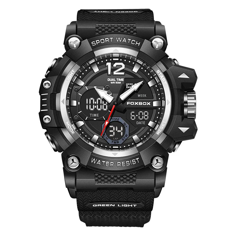 Durable Tactical Sport Watch for Outdoor Adventures Silver